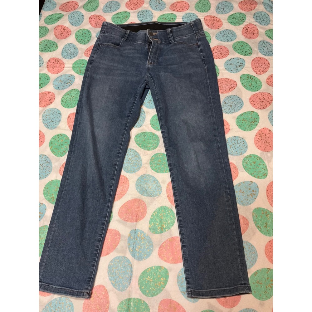 Casual Womens Apt 9 Curvy Straight Jeans 8S Blue